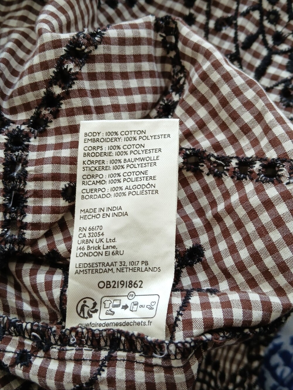 Anthropologie The Keira Gingham Blouse by Pilcro | - Picture 11 of 13